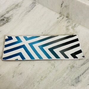 Christian Lacroix Porcelain Tray Sombra Sunset Blue